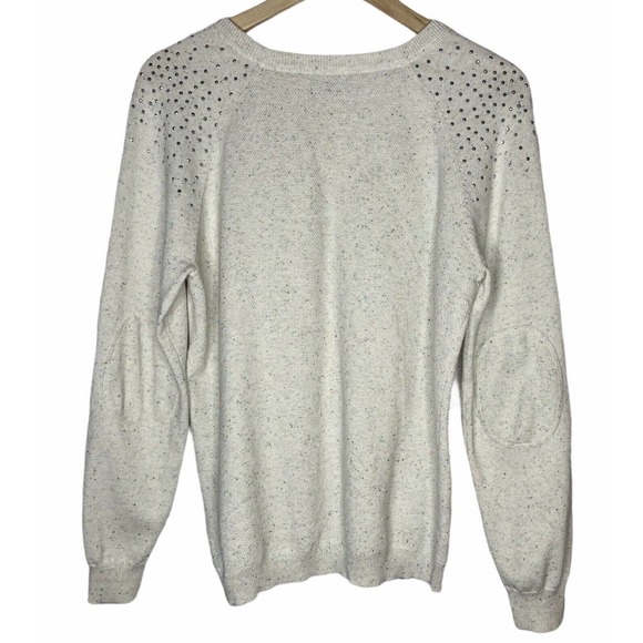 Max & Mia Womens Sweater Size M Studded Shoulder - Picture 2 of 9